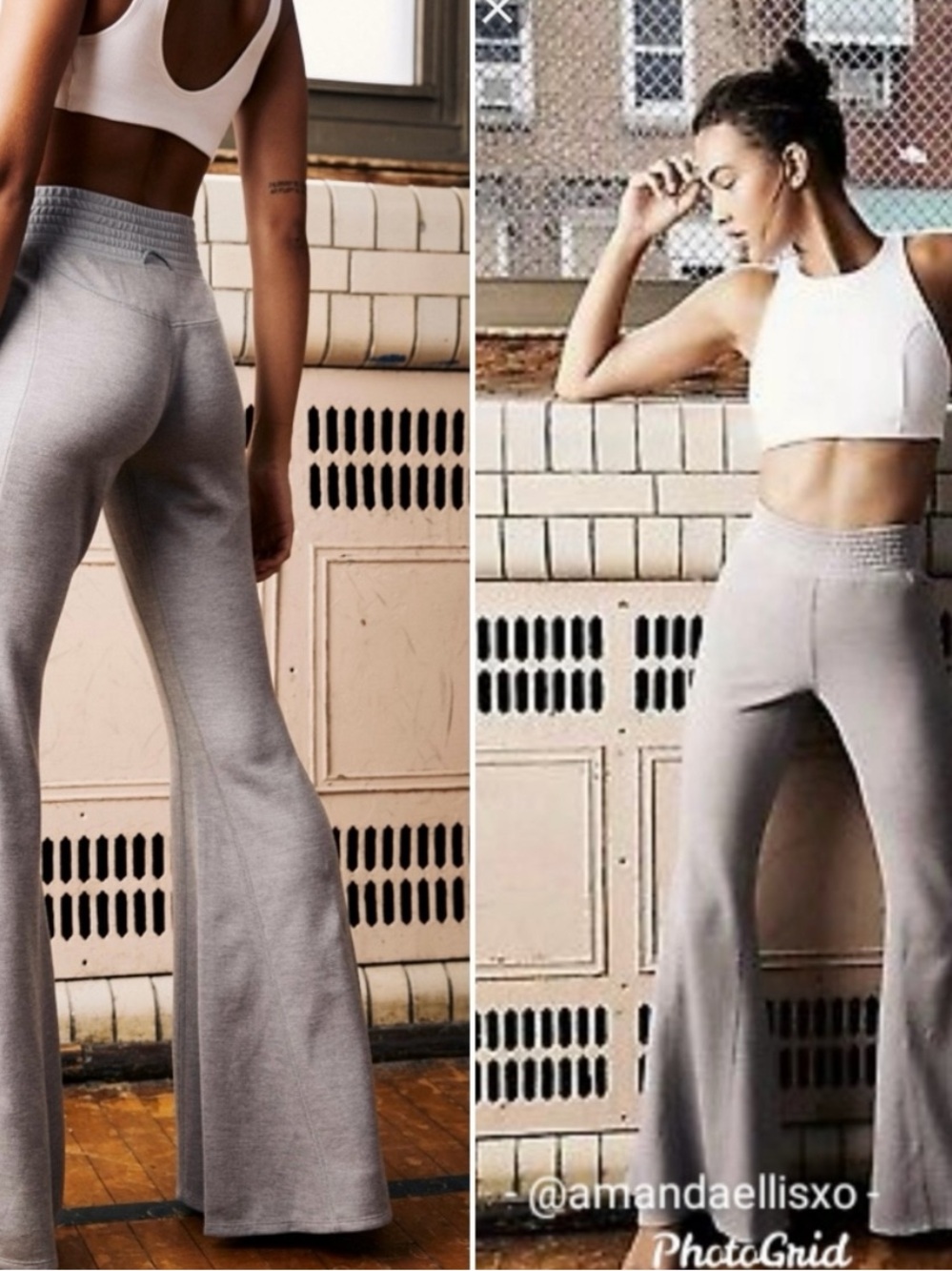 FP Movement Attitude Flare Pants Gray Small Free People